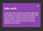 Easy jQuery Modal Plugin with CSS3 Animations - Quick Modal