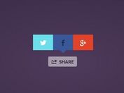 Easy jQuery Plugin For Popup Social Buttons - Share Button