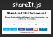 Easy jQuery Social Content Locking Plugin - shareIt.js