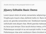 Edit Any Element In Place - jQuery Editable