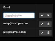 Create Editable Tables with jQuery And Bootstrap - Bootstable