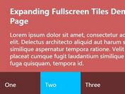 Expanding Fullscreen Tiles with jQuery and CSS3