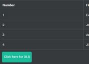 Exporting HTML Table To XSL / CSV Documents With jQuery - table2download