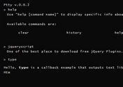 Extensible jQuery Based Command Line Emulator - Ptty