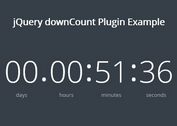Extremely Lightweight jQuery Countdown Timer Plugin - downCount