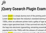 Fast Live Search Plugin With Text Highlighting - Gsearch