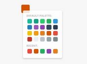 Flat HTML5 Palette Color Picker For jQuery - colorPick.js
