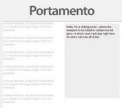 <b>Floating Sliding Panel with jQuery - Portamento</b>