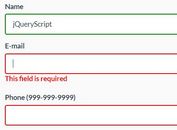 HTML5 Validity Based Form Validation Plugin - jQuery validity.js