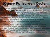 Full Screen jQuery Background Slideshow Plugin - Fullscreen Cycler