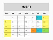 Basic Year Calendar Generator With jQuery - full-year-calendar.js