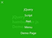 Fullscreen Responsive Menu with jQuery and CSS3 - hamburgler.js