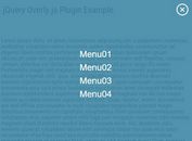 Fullscreen Slide Down Navigation Plugin With jQuery - Overly.js