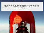 Fullscreen Youtube Video Background Plugin with jQuery