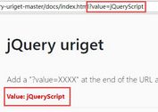 Get Query String Values From URL - jQuery uriget