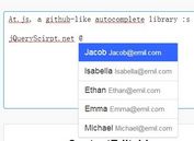 Github Style InLined Autocomplete with jQuery - At.js