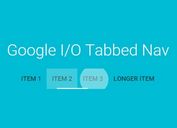 Google I/O 2015 Tabbed Navigation Using jQuery and CSS3