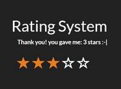 Simple HTML5 Rating Plugin For jQuery - rating-system