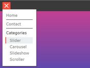 Hamburger Popup Menu With jQuery And CSS3