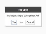 Handy Concise Dialog & Popup Plugin - jQuery Popup.js