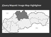 Highlight Image Areas On Hover - jQuery Mapoid