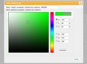 Highly Configurable Color Picker For jQuery and jQuery UI - Vanderlee Colorpicker