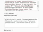 Highly Customizable Character/Word Counter For jQuery - Text Counter