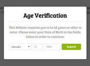 Html5 sessionStorage Based Age Verification with jQuery - Age Check