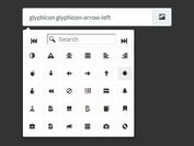 Easy Icon Picker For Bootstrap Glyphicons - iconPicker.js
