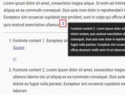 Display Citations And Explanations On Hover - jQuery Inline Footnotes