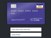 <b>Create An Interactive Credit Card Form In jQuery - Card.js</b>
