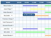 JSON & Canvas Based Time Table Generator - jQuery TimeTable.js