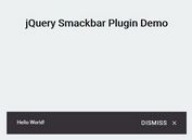 Lightweight Android Style Snackbar Plugin For jQuery - Smackbar