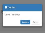 Lightweight Modal Dialog Plugin For Bootstrap - Bootstrap Confirm