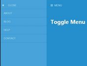 Lightweight Push Menu with jQuery and CSS3 - Toggle Menu