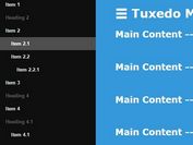 Lightweight Sliding Sidebar Menu Plugin with jQuery - Tuxedo Menu