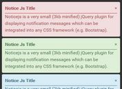 Lightweight Themable Notification Plugin For jQuery - Noticejs