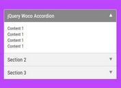 Lightweight jQuery Accordion Plugin With Smooth Animations - Woco Accordion