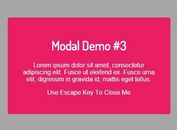 Lightweight jQuery Modal Plugin with Easing Support - moaModal