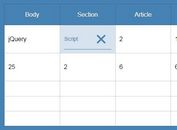 Lightweight jQuery Plugin For Editable Table Cells - HeavyTable.js
