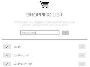Lightweight jQuery Shopping List App