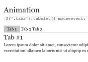 <b>Lightweight jQuery Tabs Plugin With Animation and Rotation - Tabslet</b>