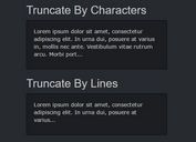 Limit Length Of Text By Lines Or Characters - jQuery ellipsis.js