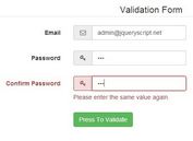Login Form Validation Plugin with jQuery and Bootstrap