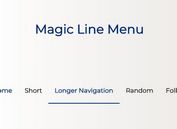 Magic Line Navigation Effect With jQuery And CSS3