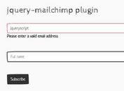Customizable Mailchimp Signup Form With jQuery - mailchimp.js