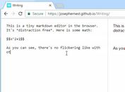 Markdown and LaTeX Compatible Text Editor - Writing.js