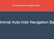Minimal Auto-hide Navigation Bar with jQuery