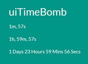 Minimal Countdown Timer Library For jQuery - uiTimeBomb