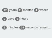 Minimal Date & Time Countdown Widget with jQuery UI - timeLeft